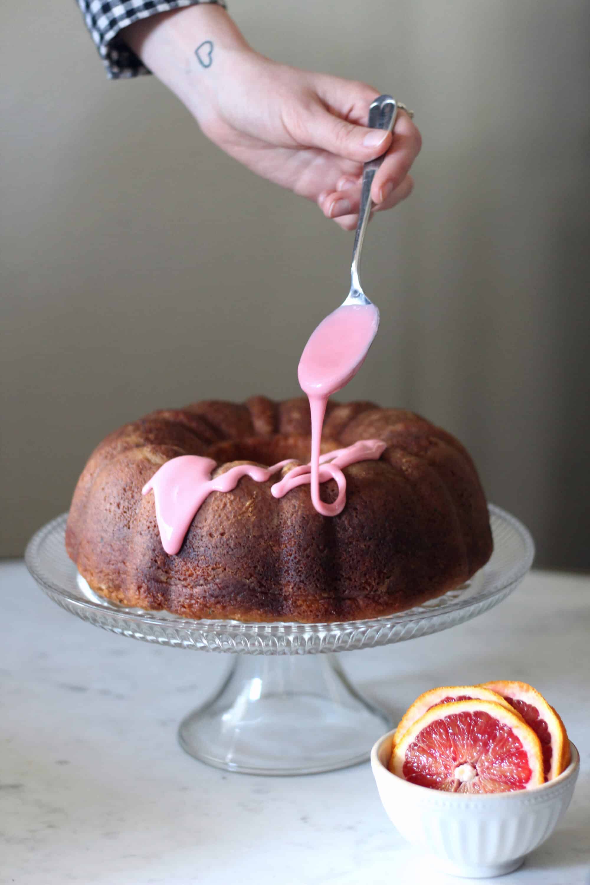 Black Sesame & Blood Orange Pound Cake