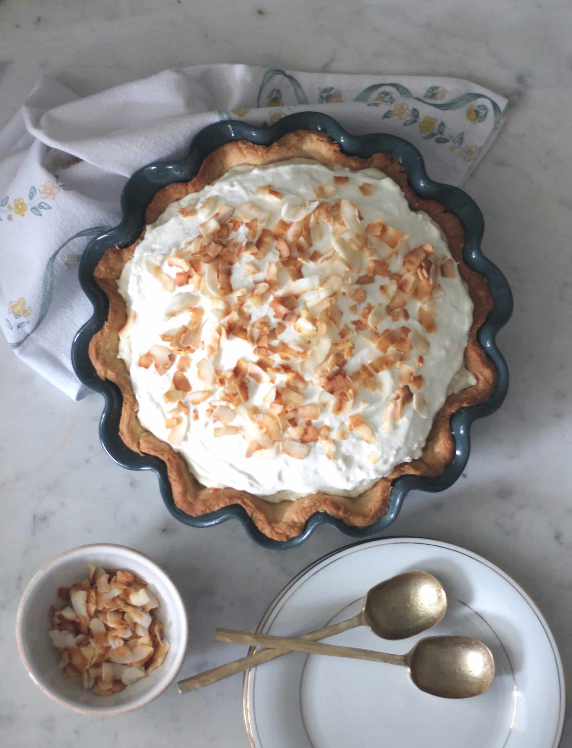 Coconut Cream Pie with Macadamia Nut Caramel | Serendipity by Sara Lynn