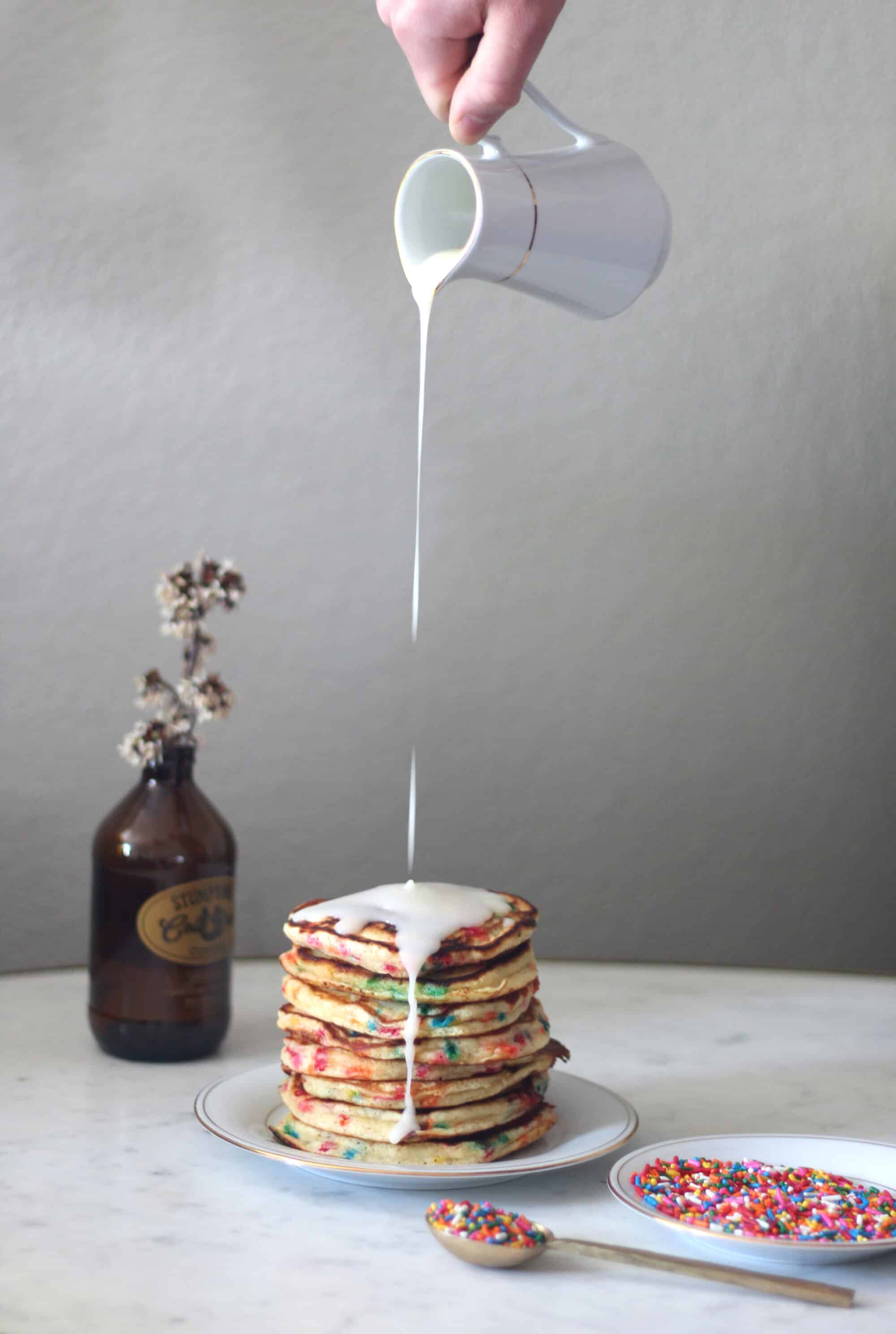 Funfetti Pancakes without Cake Mix