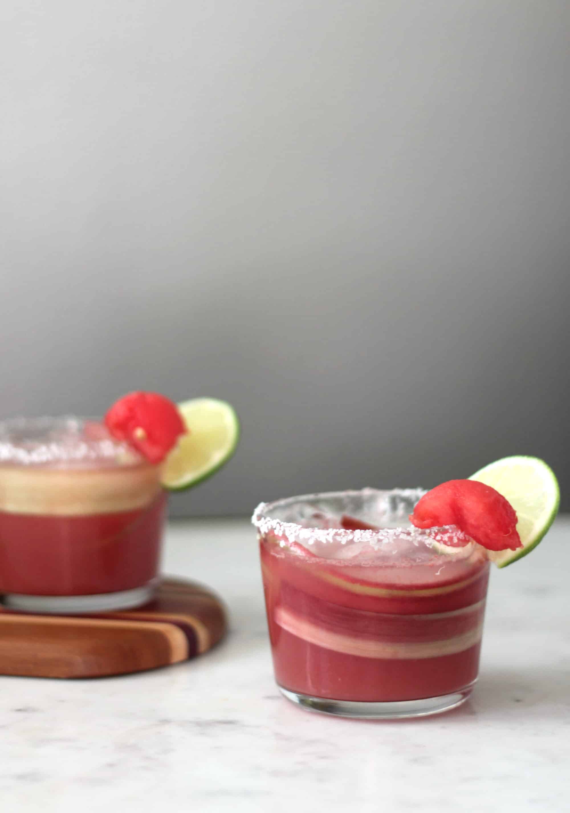 Watermelon + Rhubarb Margaristas | Serendipity by Sara Lynn