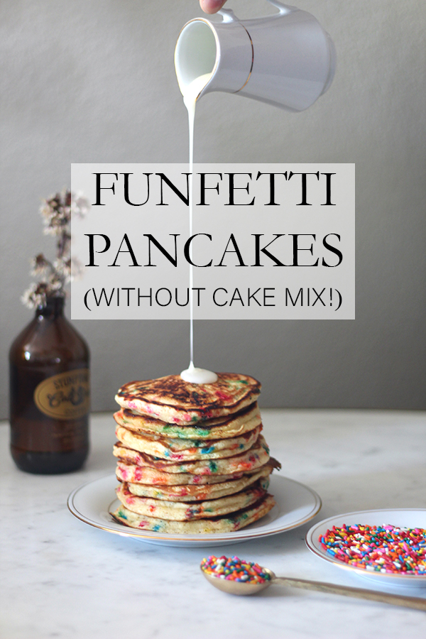 Fufetti Pancakes without Cake Mix
