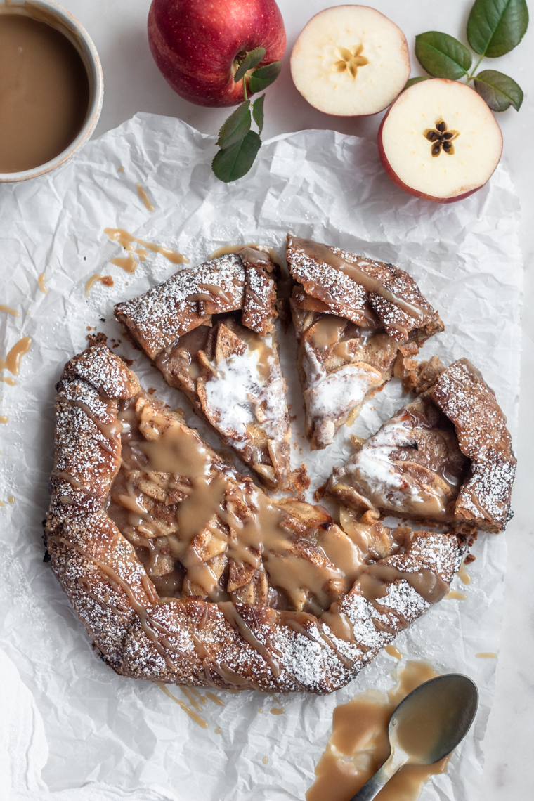 Apple Galette with Butterscotch Sauce | Serendipity by Sara Lynn