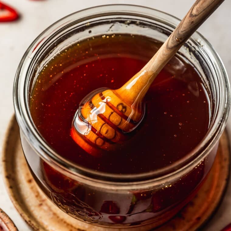 Super Easy Homemade Bourbon Hot Honey Sunday Table Easy Homemade Hot Honey 1 760x760
