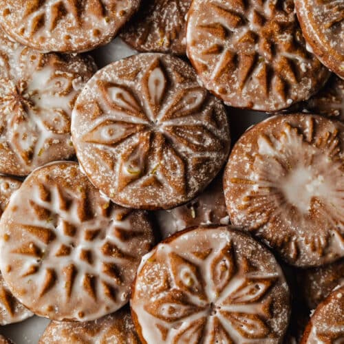 Cardamom Gingerbread Cookies with Orange Glaze • Sunday Table