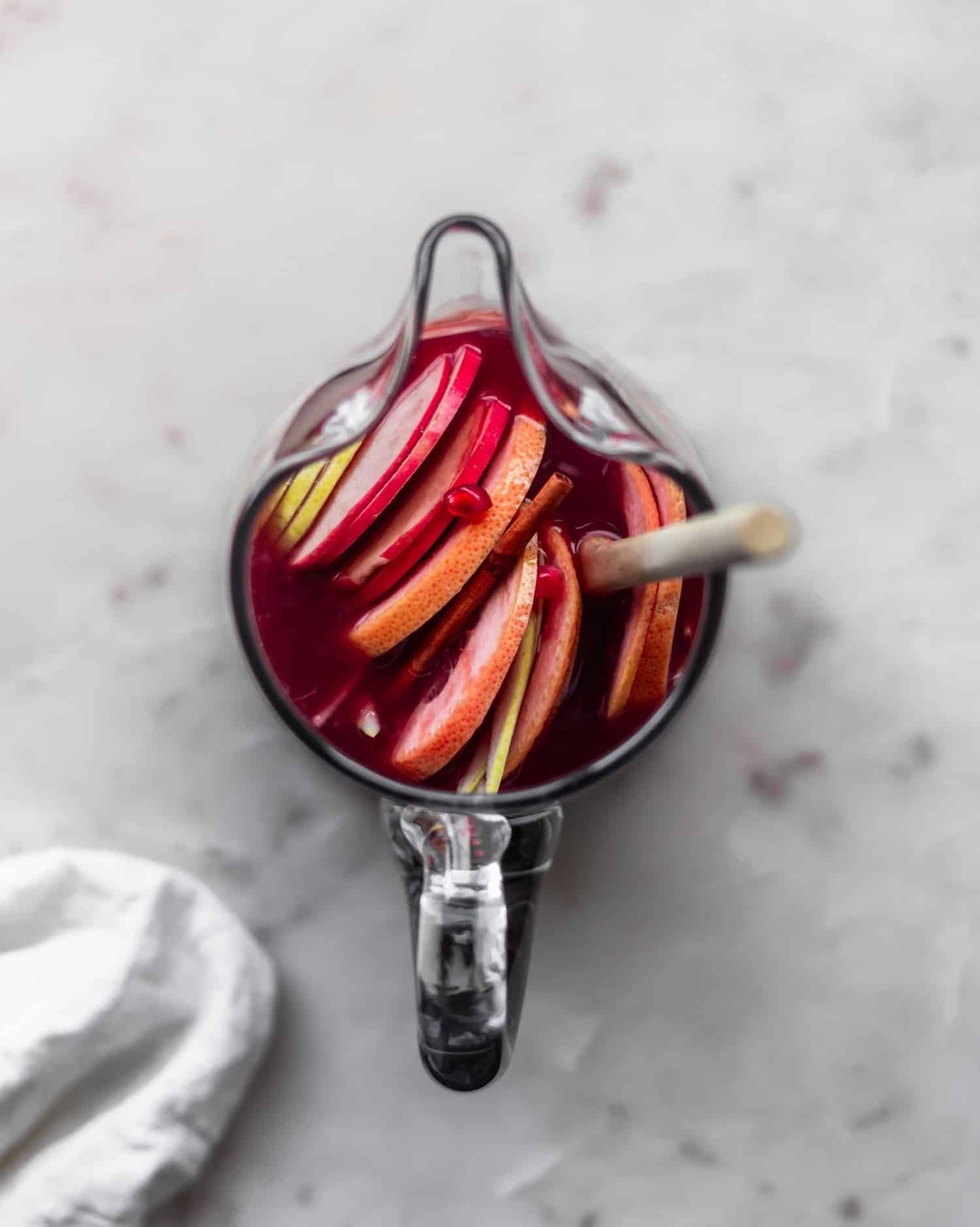 Winter Sangria with citrus & pomegranate