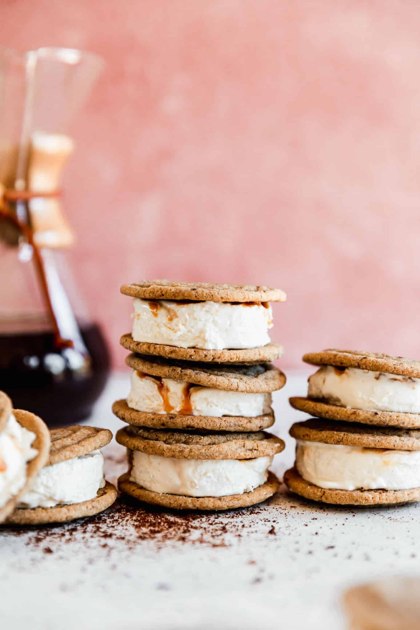 Caramel Coffee Ice Cream Sandwiches • Sunday Table