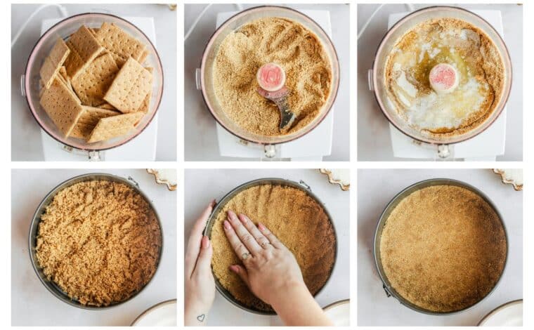 No-Bake Strawberry Crunch Cheesecake • Sunday Table