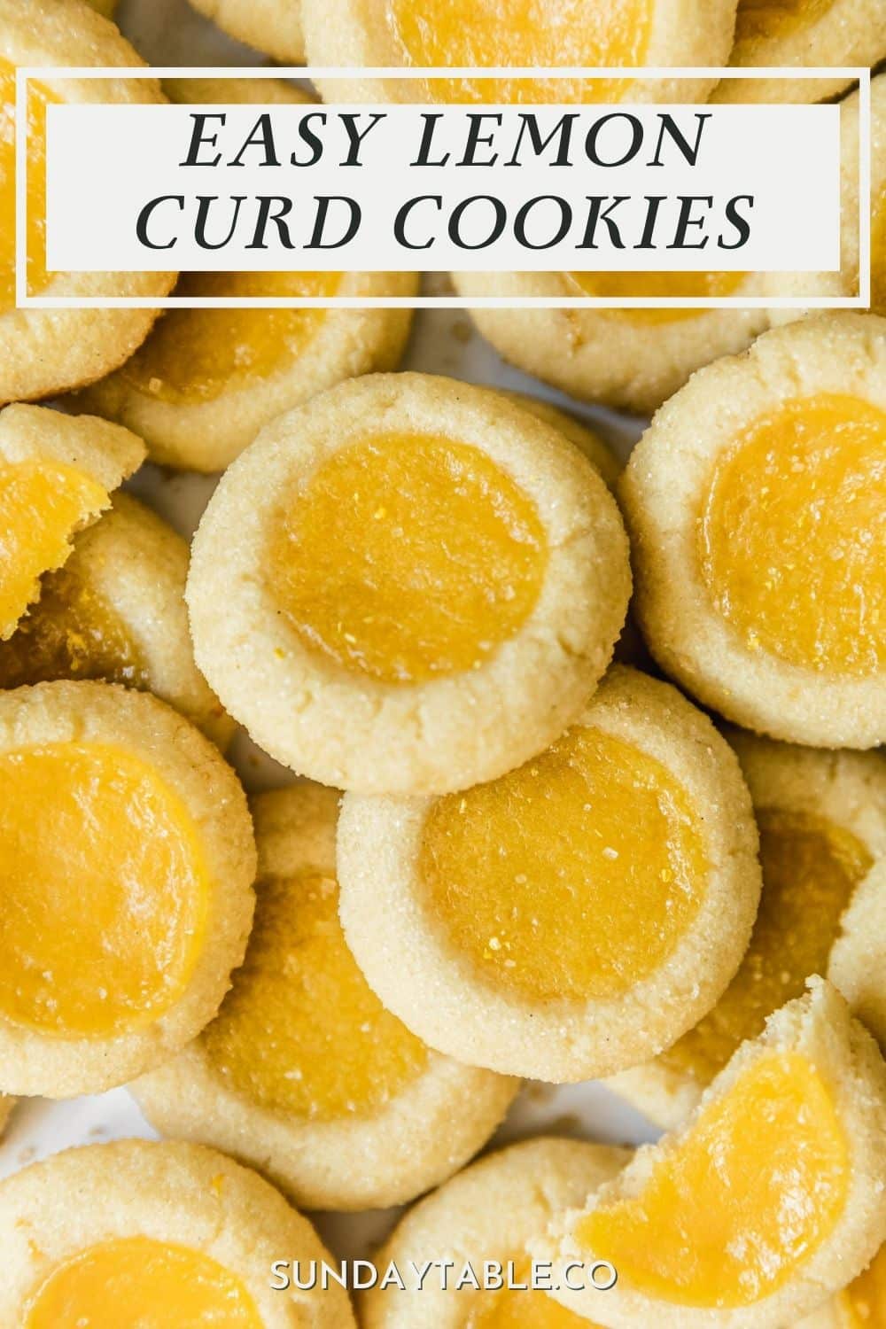 The Best Lemon Curd Cookies • Sunday Table