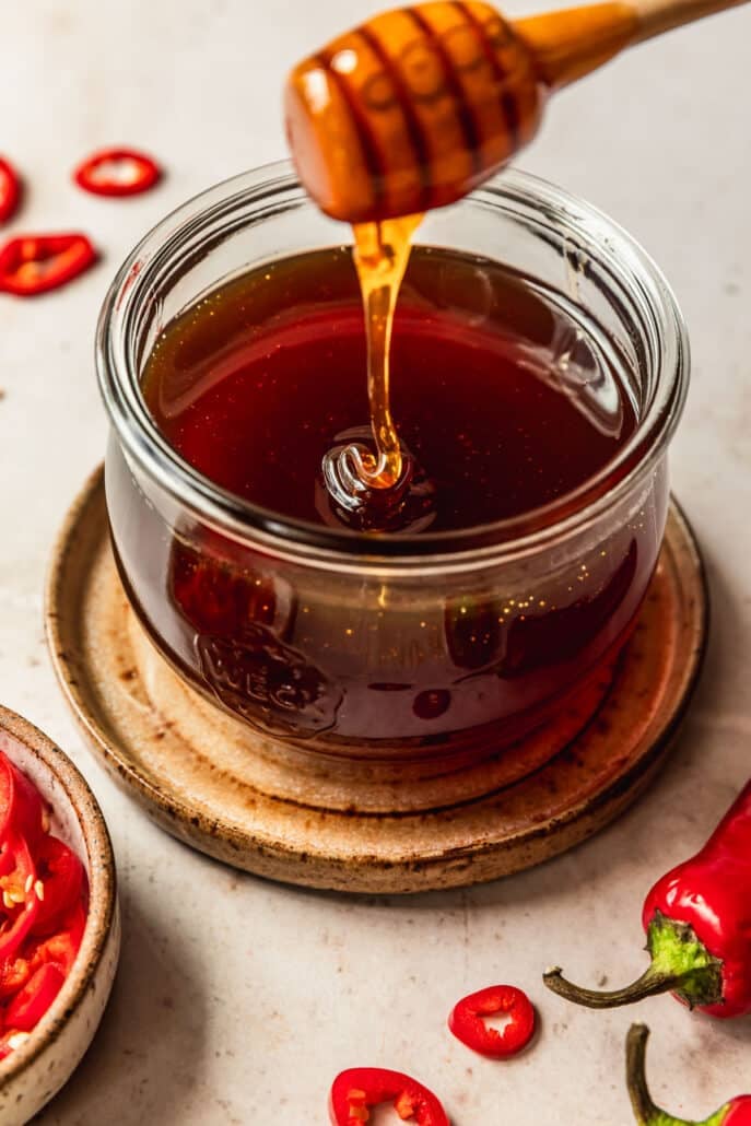 Super Easy Homemade Bourbon Hot Honey • Sunday Table