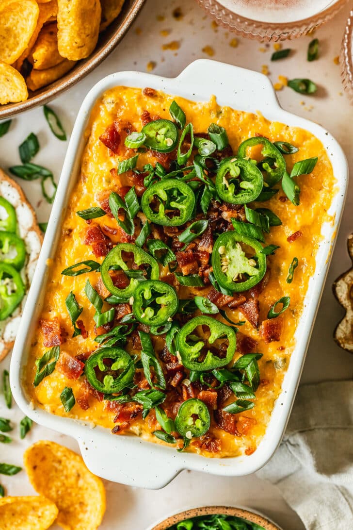 Slow Cooker Jalapeño Popper Dip with Bacon • Sunday Table