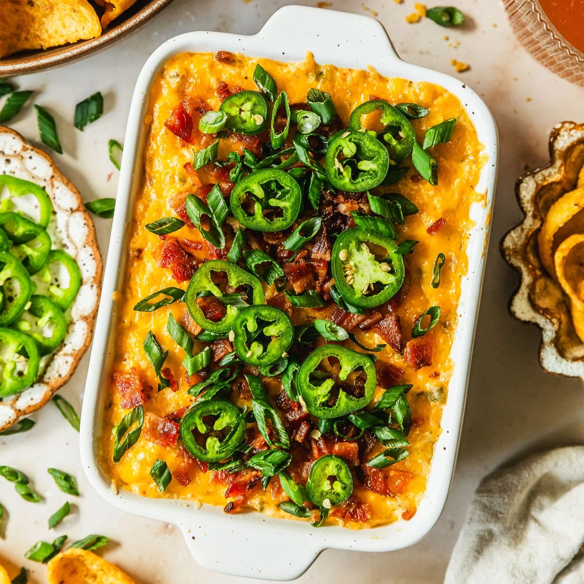 Slow Cooker Jalapeño Popper Dip with Bacon • Sunday Table