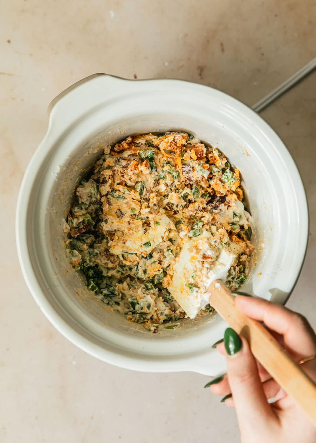 Slow Cooker Jalapeño Popper Dip with Bacon • Sunday Table