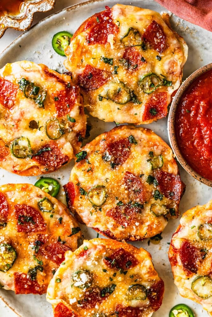 The Easiest Homemade Pizza Bagel Bites Sunday Table the-easiest-homemade-pizza-bagel-bites-sunday-table