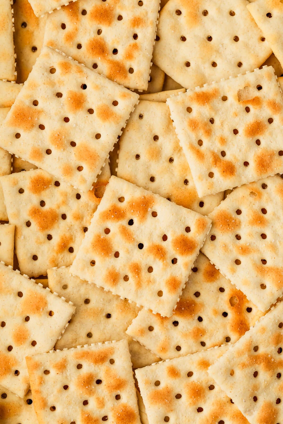 A pile of Saltines.